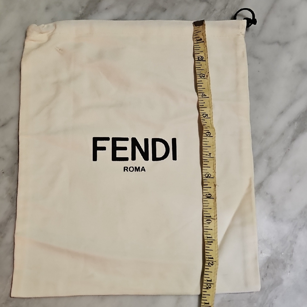 Fendi Cream Drawstring Bag